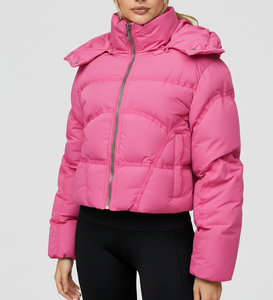 Clothes Boys Winter Warm Wind Water-Resistant Puffy Fleece <b>Jacket</b> Hooded Thicken Polyester <b>Filling</b> Women's <b>Men</b> <b>Down</b> <b>Jacket</b> - Product Image 2