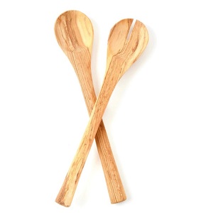Ensemble de 2 cuillères à salade en bois d'acacia, design moderne, prix direct usine. - Product Image 6