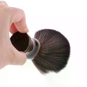 Brosse à raser en nylon souple, brosse portable douce pour le nettoyage, brosse à mousse pour salon, brosse à barbe à manche en bois pour l'entretien de la barbe - Product Image 5