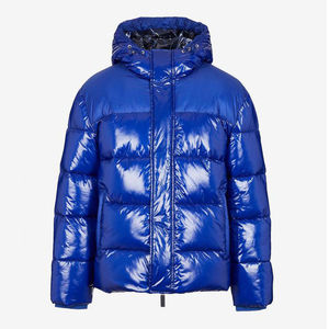 EVERGLIDE TOP Quality Royal Blue Puffer Jacket Men Shiny <b>Waterproof</b> <b>Warm</b> Hooded Winter Jackets Bulk Wholesale Custom Logo - Product Image 6