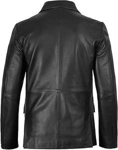Leather Mens Real Leather Jacket Custom Design Best Price Breathable Coat Made in Pakistan - Product Image 3