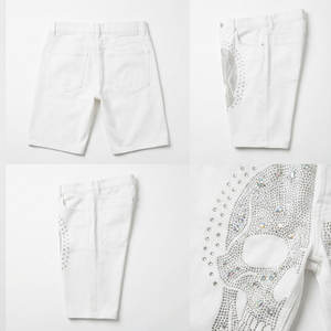 Fabricante de Shorts de Mezclilla con Pedrería Personalizados, Fábrica OEM ODM, Producción de Alta Capacidad con Equipo de Soporte para Exportación Global - Product Image 3