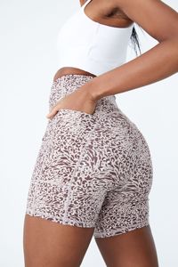 Ensemble de vêtements de sport tricotés pour femmes, haut court sans manches, short imprimé au-dessus du genou, respirant, sportif, pour la gym et le yoga - Product Image 3