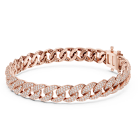Bijoux de mariage parfaits, diamant cultivé en laboratoire, bracelet en or 18 carats et platine, bracelet tennis en argent sterling 925 pour femme, cadeau pour elle, IGI