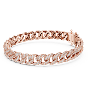 Joyería de Boda Perfecta, Diamante Cultivado en Laboratorio, Pulsera de Oro de 18K y Platino para Mujer, Pulsera de Tenis de Plata de Ley 925, Regalo para Ella, IGI - Product Image 1