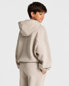 Oversized Kid Boys Tracksuit <b>Set</b> Boys Contrast Stripe Fleece <b>Set</b> Custom Kids Tracksuit OEM ODM Kids Fashion Tracksuit Supplier - Product Image 4