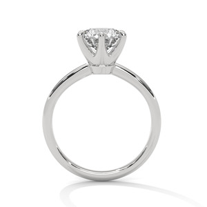 Elegant Design 14k Rose Gold Engagement <b>Ring</b> Classic Proposal <b>Ring</b> With Round Cut Moissanite Diamond Wedding Jewelry Gift - Product Image 2