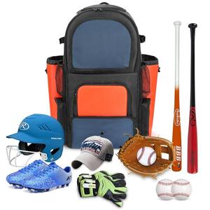 <b>Baseball</b> Backpack for Youth & Adults Large Capacity Polyester Sport Bag with 2 <b>Bat</b> Sleeves & Shoe Compartment - Product Image 5