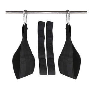 Sangles de levage en nylon rouge Harry Johnson, rembourrage antidérapant, extensibilité modérée, diamètre personnalisable pour la musculation en salle de sport, unisexe - Product Image 6