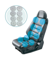 Coussin de massage vibrant multifonctionnel AKEE 12V/24V pour siège de voiture, contrôlé par application, avec soutien du cou et du dos, garantie 1 an
