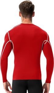 Men's Compression Long Sleeve Performance Shirt Premium Quick Dry Compression Base <b>Layer</b> <b>Top</b> Men's Athletic Compression Training - Product Image 4