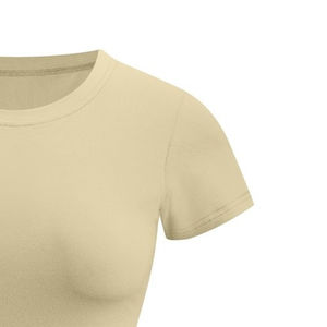 Camisetas Deportivas Cortas Transpirables para Mujer, Camisetas de Yoga Ajustadas con Cuello Redondo Alto para Chicas - Product Image 4