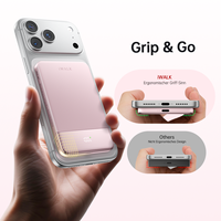 Pengisi Daya Ponsel Nirkabel Ultra Tipis 5000mAh Pengisian Cepat Tren 2026, Power Bank Magnetik Baterai Li-Polymer dengan Layar Digital