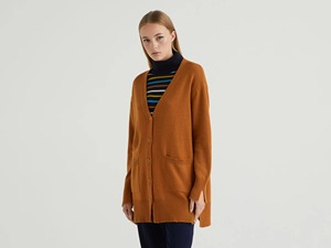 Cardigan décontracté pour femme Power Abaan Sports, automne-hiver, imprimé délavé, col en V, motif floral, chaud, tricoté, respirant - Product Image 2
