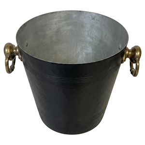 Bottle Wine Bucket Wedding Champagne Bucket Metal Ice Bucket Round Vintage Style with Dual Handles for Party Use Wine <b>Cooler</b> - Product Image 5