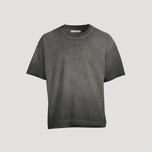 Camisetas Oversize Vintage 100% Algodón para Hombre, Estilo Hip Hop con Lavado Ácido, Logotipo Personalizado y Patrón de Letras, Venta al Por Mayor - Product Image 4