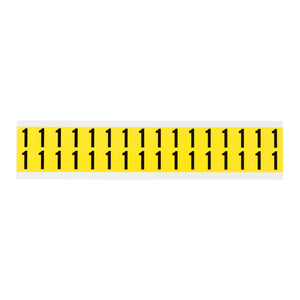 Chiffres et lettres autocollants Brady durables noir sur jaune pour l'identification des équipements et des câbles - Product Image 3