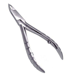 Custom Logo Ergonomic Handle Cuticle Nipper Stainless Steel Professional Satin Finish Manicure <b>Nail</b> Scissors Dead Skin Cutters - Product Image 1