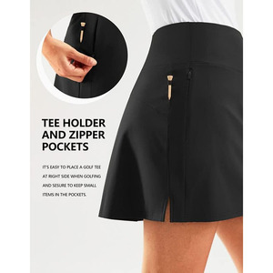 Women's Custom Logo One Piece Tennis <b>Skirts</b> Breathable Design Made High Waist Fitness Yoga <b>Skirts</b> For Women - Product Image 3