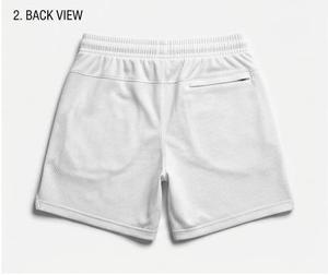 Shorts en maille double couche décontractés et écologiques, respirants, séchage rapide, haute qualité, personnalisables par sublimation, pour hommes et femmes, idéaux pour la gym et le basketball - Product Image 2