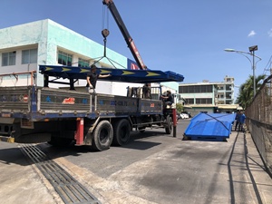 Rampa para montacargas 10T-S con certificación CE, conveniente rampa de carga móvil de 10 toneladas, garantía de 1 año, nueva para suelo de contenedor combinado de Vietnam - Product Image 3