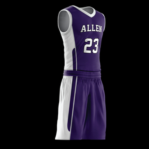 Venta al por Mayor de Camisetas de Baloncesto de Malla Personalizadas para Hombre, Uniformes Deportivos con Impresión por Transferencia de Calor, Pantalones Cortos Reversibles de Verano - Product Image 2