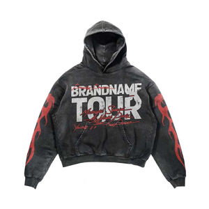 เสื้อฮู้ดดี้โอเวอร์ไซส์ผ้าฝ้าย 100% พิมพ์ลายโลโก้ตามสั่ง ไม่มีเชือกผูก ทรงใหญ่ หนานุ่ม ผ้าเฟรนช์เทอร์รี่ สำหรับฤดูหนาว ใส่ได้ทั้งชายและหญิง - Product Image 5