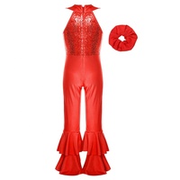 Ensemble de vêtements de danse pour enfants de 6 à 14 ans Vêtements de gymnastique pour filles Costume de danse moderne à paillettes pour enfants Justaucorps Vêtements de performance pour enfants