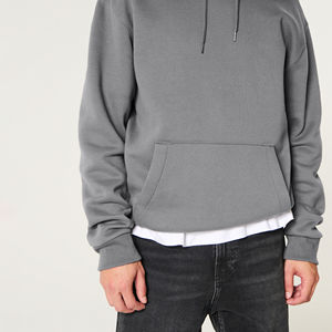 Sweat à capuche unisexe de luxe personnalisé en coton 100% avec impression numérique brodée, délavage acide, éco-responsable, fermeture éclair - Product Image 3