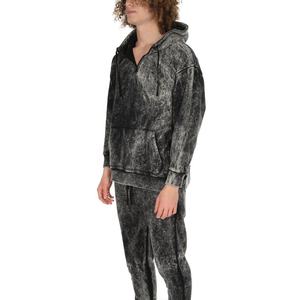 ชุดกันหนาวสำหรับผู้ชายผ้าคอตตอน100% ระบายอากาศได้ดีแห้งเร็วชุด2ชิ้น-ชุดวอร์มและเสื้อฮู้ดขนแกะสำหรับฤดูใบไม้ร่วง - Product Image 3