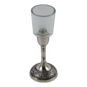 Porte-bougie au design vintage avec couvercle en verre mosaïque pour la décoration de table à manger, la décoration de la maison et la décoration de mariage - Product Image 5