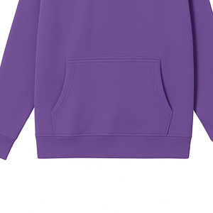 Sweat-shirt brodé oversize pour femme, col semi-montant, manches longues amples, style décontracté vintage en coton, collection Hiver 2026 - Product Image 5