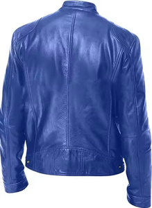 Vestes en cuir ajustées pour hommes - Vente directe d'usine à prix raisonnable - Product Image 4