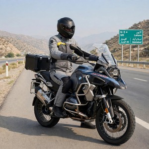 Conjunto de Chaqueta y Pantalones de Motociclismo OEM Personalizados - Traje Protector para Turismo, 100% Poliéster, Gris/Negro, Talla XL, Todas las Temporadas - Product Image 2