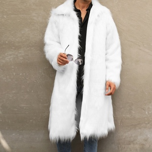 FallWinter New Arrival <b>Men's</b> Collared Faux Fur <b>Long</b> Coat Sehe Fashion - Product Image 2