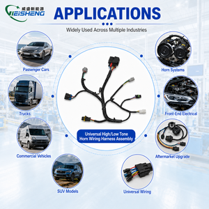 Kits de câblage universels pour avertisseurs sonores de graves puissantes pour voitures et camions - PVC + Cuivre étamé IATF16949 - Product Image 2