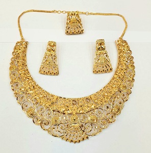 Colección Exclusiva de Dubái, Conjuntos de Joyería de Moda Clásica de Latón Chapado en Oro de 24 Quilates para Compromiso, Aniversario y Boda - Product Image 2