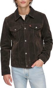 <b>Men's</b> <b>Leather</b> Bomber Jacket Turn-Down Collar Zipper Closure Washed Finish Casual Spring Wear Light Blue <b>Jeans</b> Match Front - Product Image 4