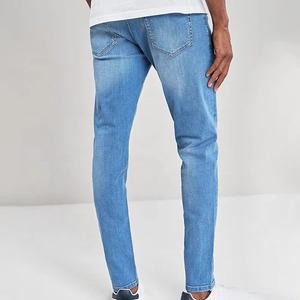 Jeans en denim sur mesure pour hommes, coupe classique, coton mi-lourd, respirant, broderie, style streetwear confortable, vente en gros - Product Image 4
