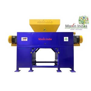 Meilleur broyeur de tissu FRP à double arbre semi-automatique, capacité 500 kg/h, machines électriques de broyage de plastique - Product Image 1