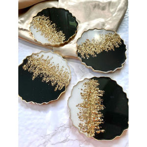 Sous-verres modernes pour la maison, ronds et ovales, sous-verres promotionnels en résine dans des formes élégantes - Product Image 6