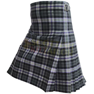 Kilt de Tartan National écossais noir traditionnel fait à la main pour les hommes motif de Camouflage utilitaire écossais - Product Image 2