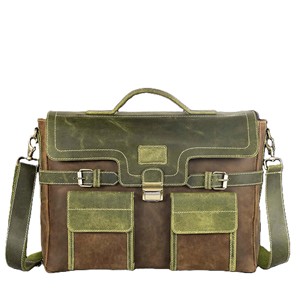 Stylish Men's High Quality Genuine Leather Office Bag Custom Logo <b>Lock</b> Multipurpose Business Crossbody for Professionals OEM - Product Image 5