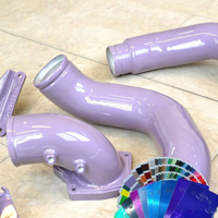 Revêtement en poudre de polyester supérieur pour pièces automobiles, finition semi-brillante et effet froissé