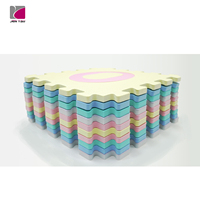 Tapis de jeu puzzle pour enfants en mousse EVA souple, durable, imperméable, avec support rembourré, 30x30cm, 1cm d'épaisseur, uni, antidérapant, lavable, résistant aux taches, pour la maison