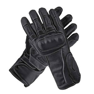 Gants de moto classiques haut de gamme en cuir vintage respirant avec écran tactile pour motocross et course moto - Product Image 6