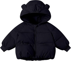 Chaqueta Acolchada con Capucha para Hombre, de Invierno, Talla Grande, con Cuello Alto, Logotipo Frontal, Transpirable, Ecológica y de Secado Rápido - Product Image 4