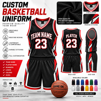 Ensemble d'uniformes de basketball personnalisés en maille respirante – Maillot et short d'équipe avec logo personnalisé, nom et numéro du joueur – Vêtements de sport OEM ODM en gros