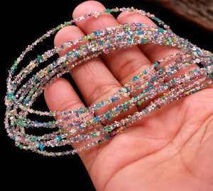 Cuentas de diamante Herkimer AAA de 2-3 mm, pequeñas, crudas, sin cortar, para la fabricación de joyas, venta al por mayor. - Product Image 1