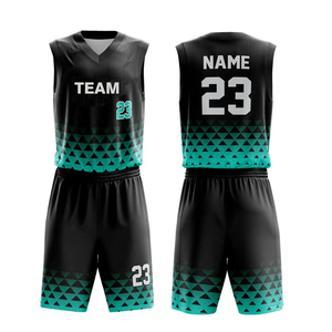 Ensemble Maillot et Short de Basketball Homme Personnalisé Nouveau Style Sublimation Intégrale pour Équipes – Vente en Gros - Product Image 1
